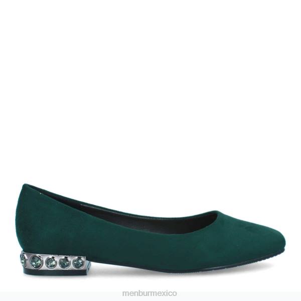 zapato casual elegante Menbur estela verde mujer 04JD3390