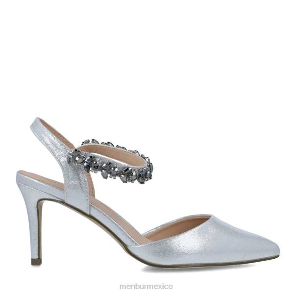 zapato casual elegante Menbur eunosto plata mujer 04JD3414