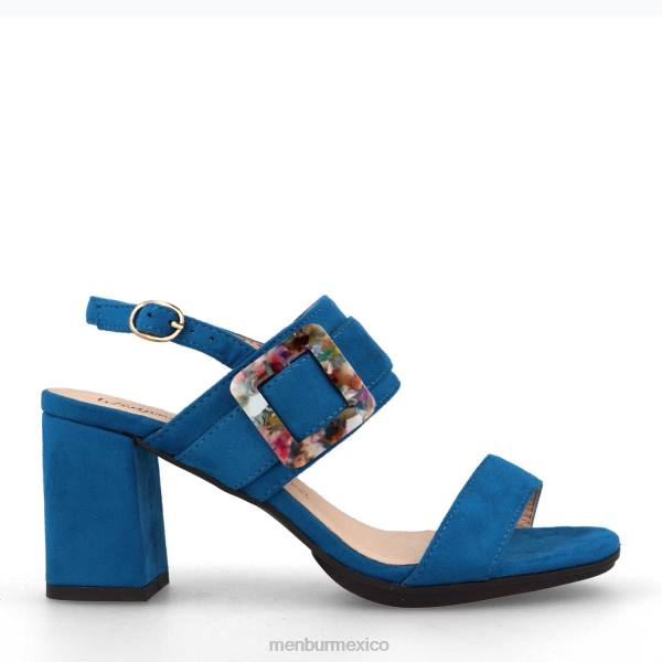 zapato casual elegante Menbur fiastra azul medio mujer 04JD3244