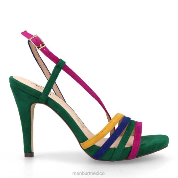 zapato casual elegante Menbur mirlo verde mujer 04JD537