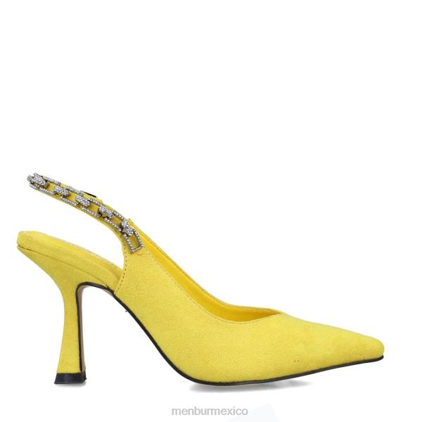 zapato casual elegante Menbur monoceros amarillo mujer 04JD3419