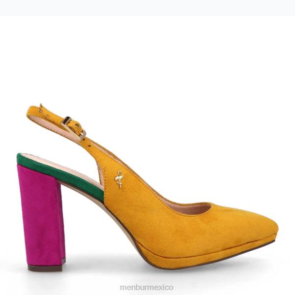 zapato casual elegante Menbur nacido amarillo mujer 04JD3207