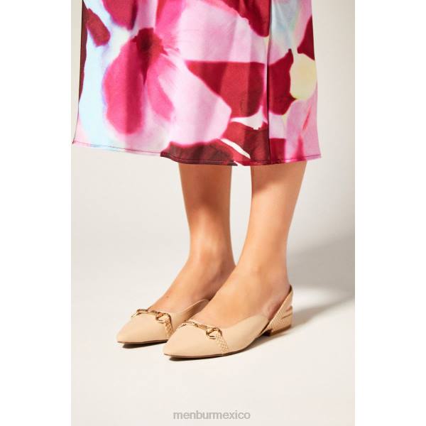 zapato casual elegante Menbur octanos beige mujer 04JD2946