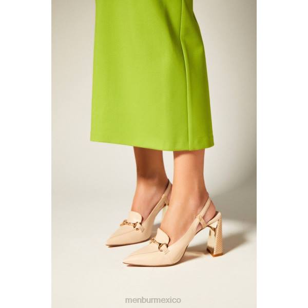 zapato casual elegante Menbur octanos beige mujer 04JD3457