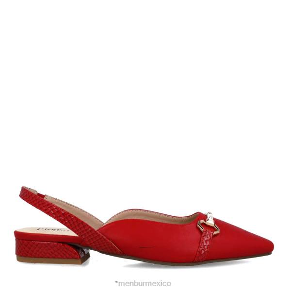 zapato casual elegante Menbur octanos rojo mujer 04JD2947