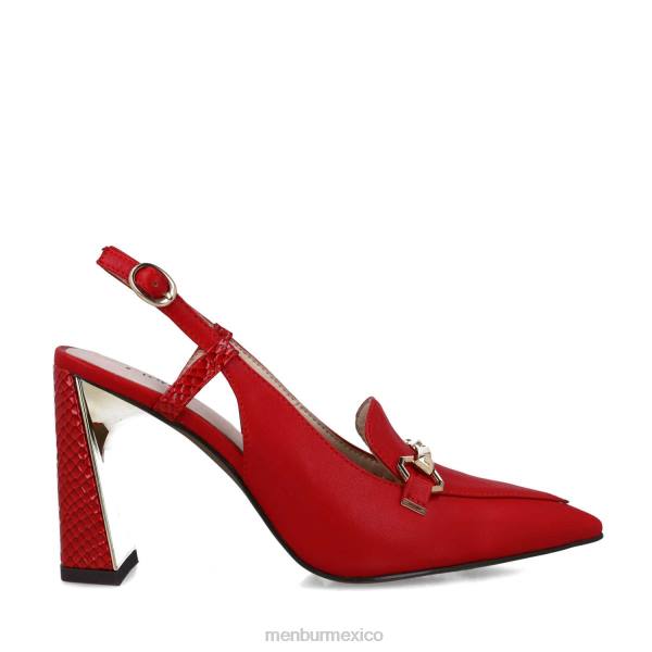 zapato casual elegante Menbur octanos rojo mujer 04JD3458