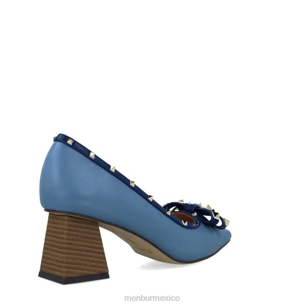 zapato casual elegante Menbur ofiuco azul claro mujer 04JD3023