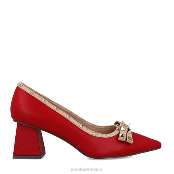 zapato casual elegante Menbur ofiuco rojo mujer 04JD3022