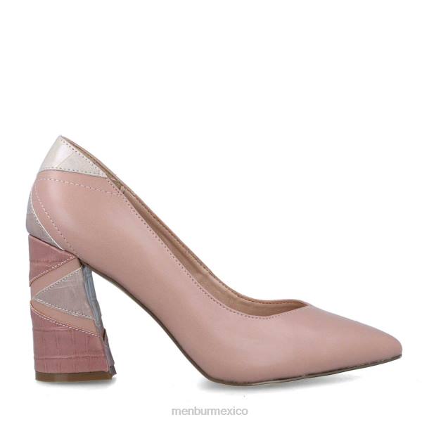 zapato casual elegante Menbur piceña maquillaje rosa mujer 04JD383