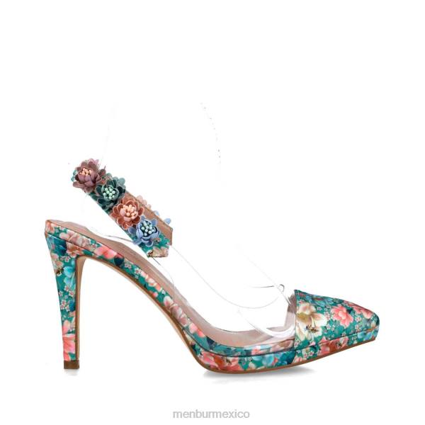 zapato casual elegante Menbur praecipúa verde mujer 04JD456