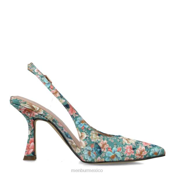 zapato casual elegante Menbur praecipúa verde mujer 04JD554