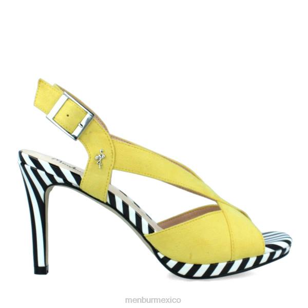 zapato casual elegante Menbur pregola amarillo mujer 04JD3105