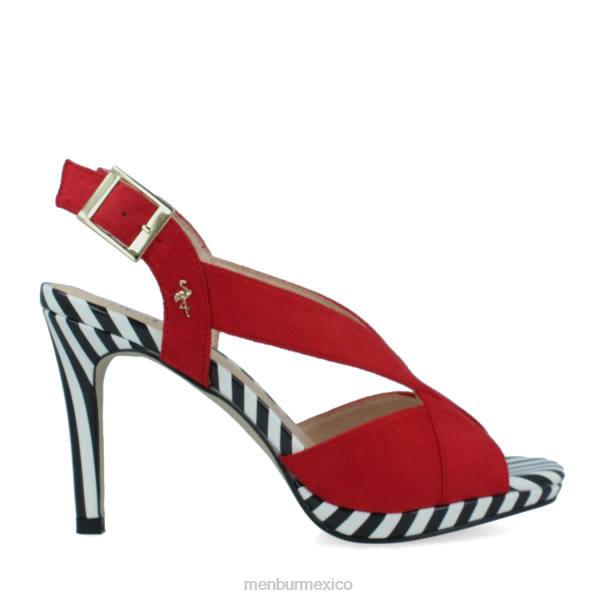 zapato casual elegante Menbur pregola rojo mujer 04JD3104