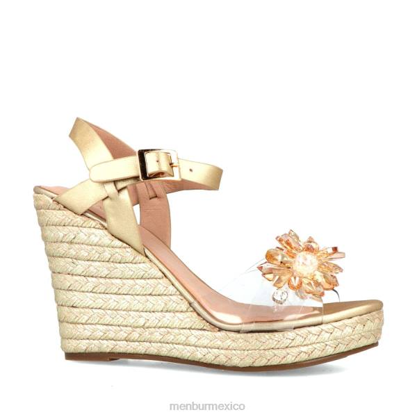 zapato casual elegante Menbur rebelao oro mujer 04JD428