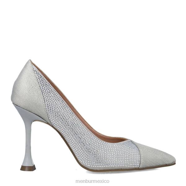 zapato casual elegante Menbur sagitario plata mujer 04JD553