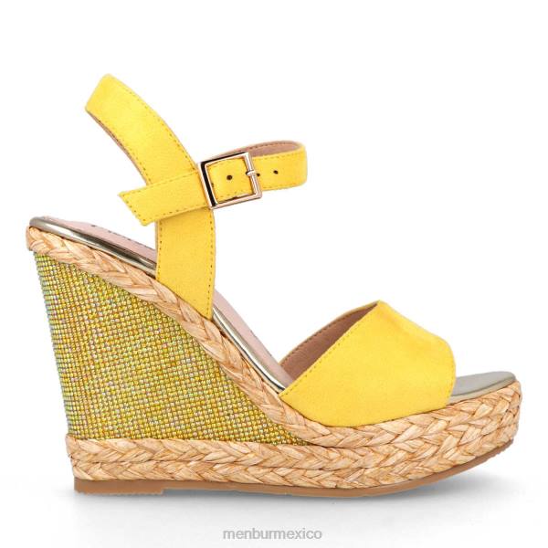 zapato casual elegante Menbur satrian amarillo mujer 04JD3616