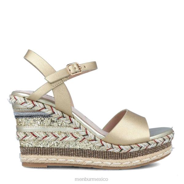 zapato casual elegante Menbur tiepolo oro mujer 04JD296