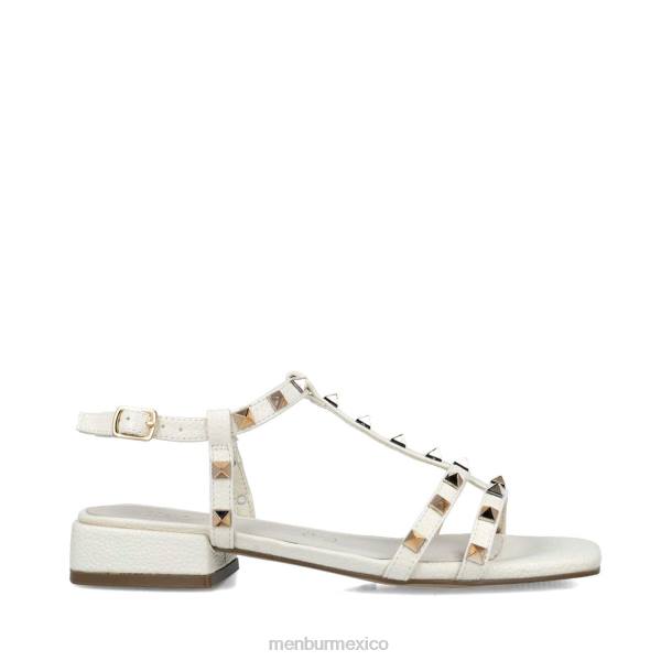 sandalias Menbur Libra blanco mujer 04JD56