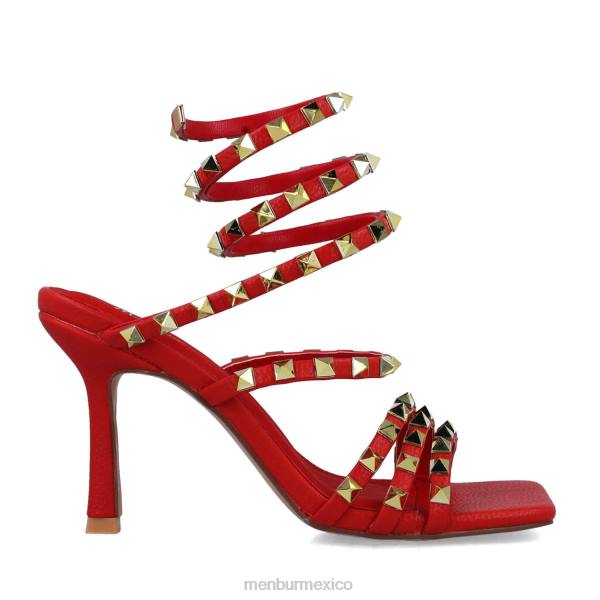 sandalias Menbur Libra rojo mujer 04JD2559