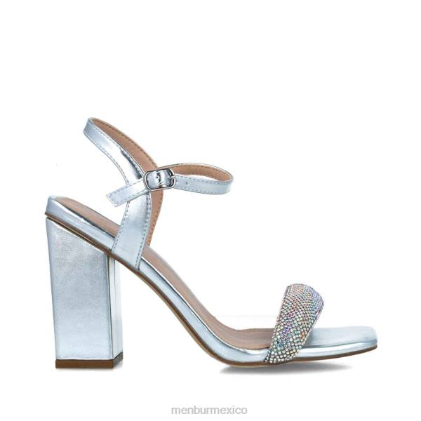 sandalias Menbur Lira plata mujer 04JD2595