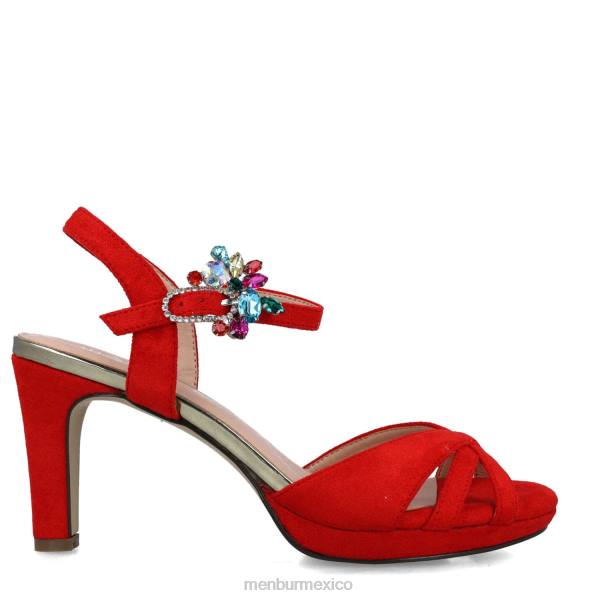 sandalias Menbur Orión rojo mujer 04JD2864