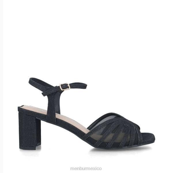 sandalias Menbur Pólux negro mujer 04JD127