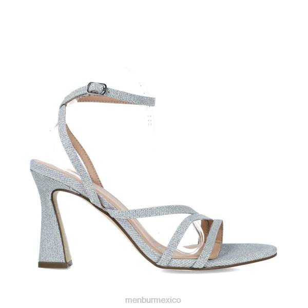 sandalias Menbur Pólux plata mujer 04JD95