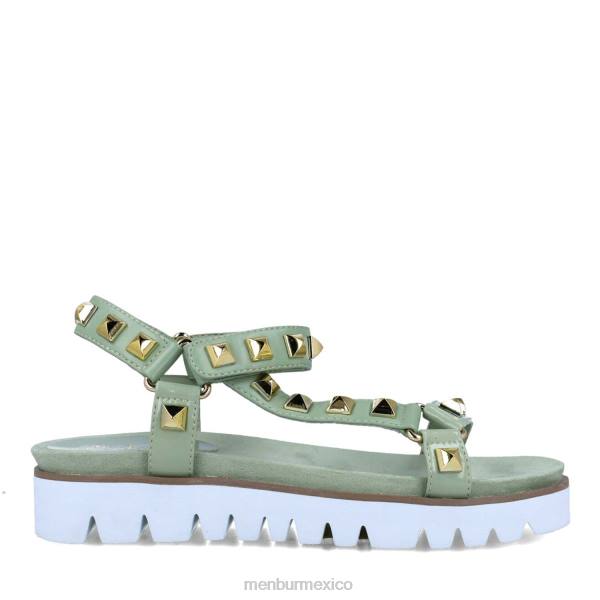 sandalias Menbur Piscis verde mujer 04JD2621