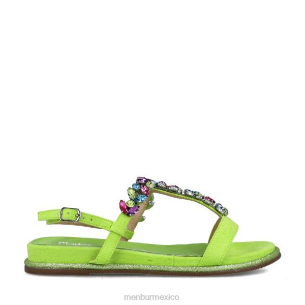 sandalias Menbur alrescha verde mujer 04JD2916