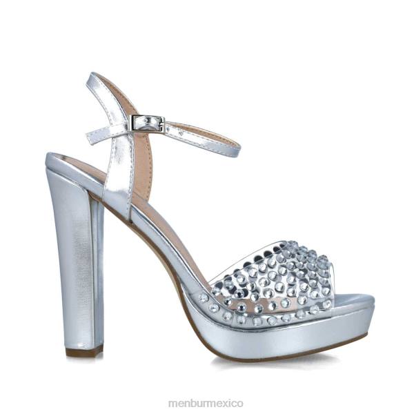 sandalias Menbur ara plata mujer 04JD2577