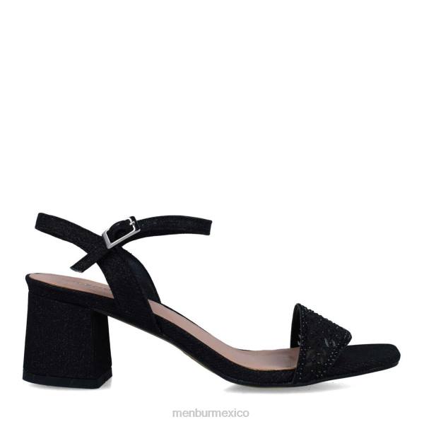 sandalias Menbur arcturus negro mujer 04JD2834