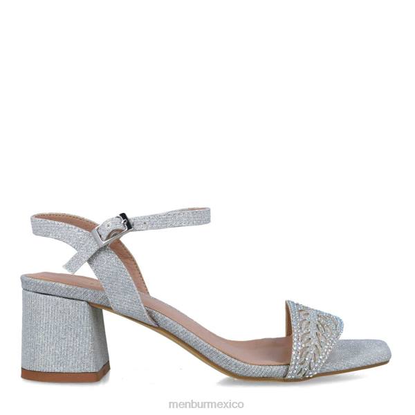 sandalias Menbur arcturus plata mujer 04JD2835