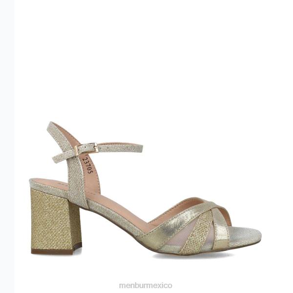 sandalias Menbur berenice coma oro mujer 04JD115