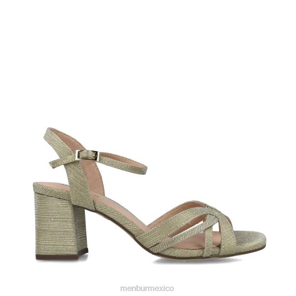 sandalias Menbur camaleón oro mujer 04JD63