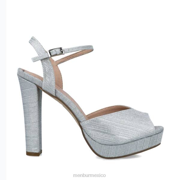 sandalias Menbur camaleón plata mujer 04JD81