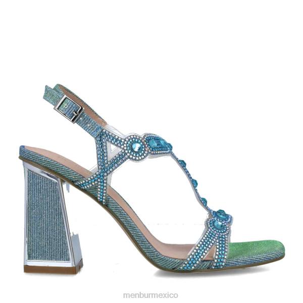 sandalias Menbur camelopardalis azul medio mujer 04JD2581