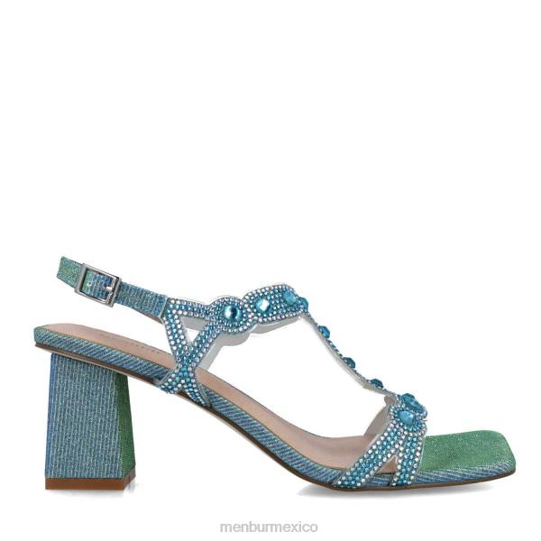 sandalias Menbur camelopardalis azul medio mujer 04JD2591