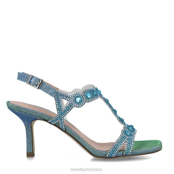 sandalias Menbur camelopardalis azul medio mujer 04JD2780