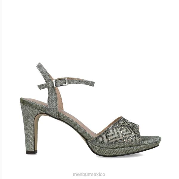 sandalias Menbur casiopea gris mujer 04JD11