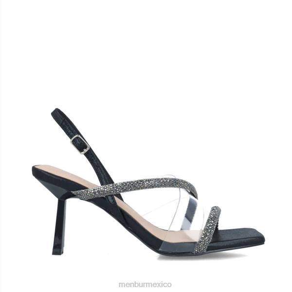 sandalias Menbur cefeo negro mujer 04JD2781