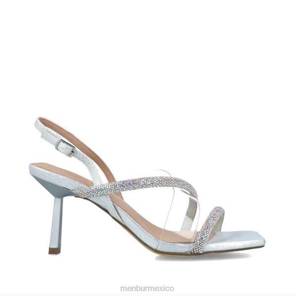 sandalias Menbur cefeo plata mujer 04JD108