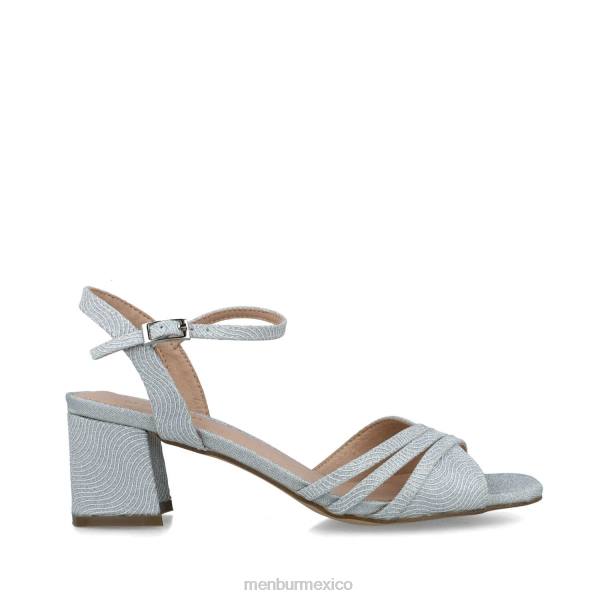 sandalias Menbur cetus plata mujer 04JD2672