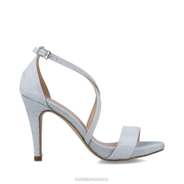 sandalias Menbur cetus plata mujer 04JD2692