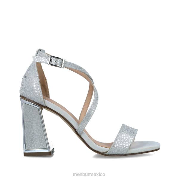 sandalias Menbur columba plata mujer 04JD2582