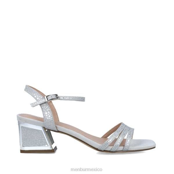 sandalias Menbur columba plata mujer 04JD2852