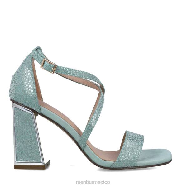 sandalias Menbur columba verde mujer 04JD2584