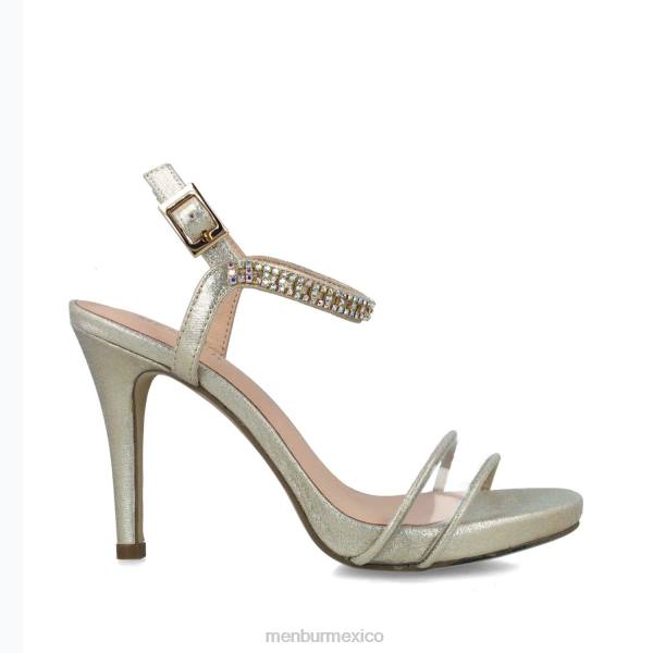 sandalias Menbur delfino oro mujer 04JD74