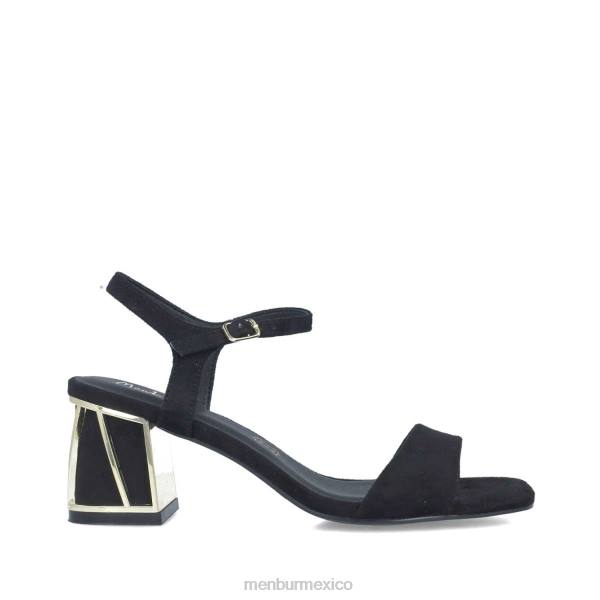 sandalias Menbur ecuuleus negro mujer 04JD2801