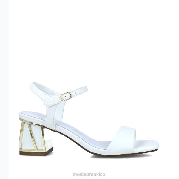 sandalias Menbur eridano blanco mujer 04JD2751