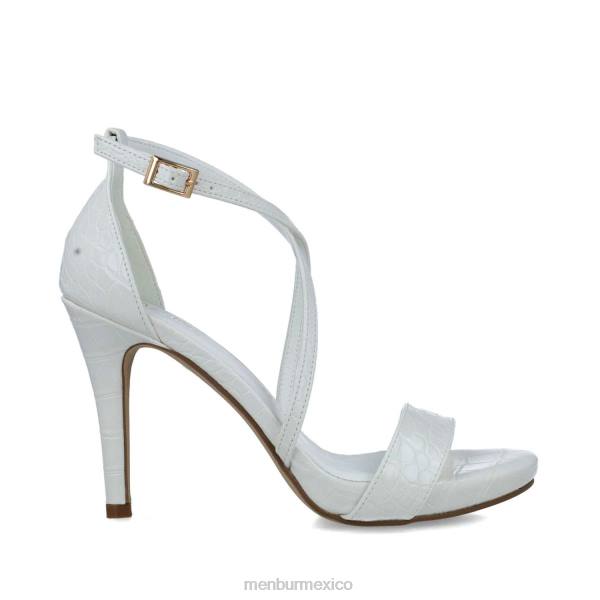 sandalias Menbur fornax blanco mujer 04JD87